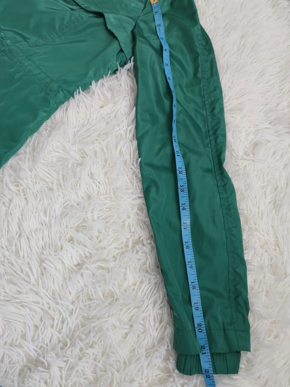 Zara Basic Kelly Green Hooded Full Zip Anorak Rain Jacket